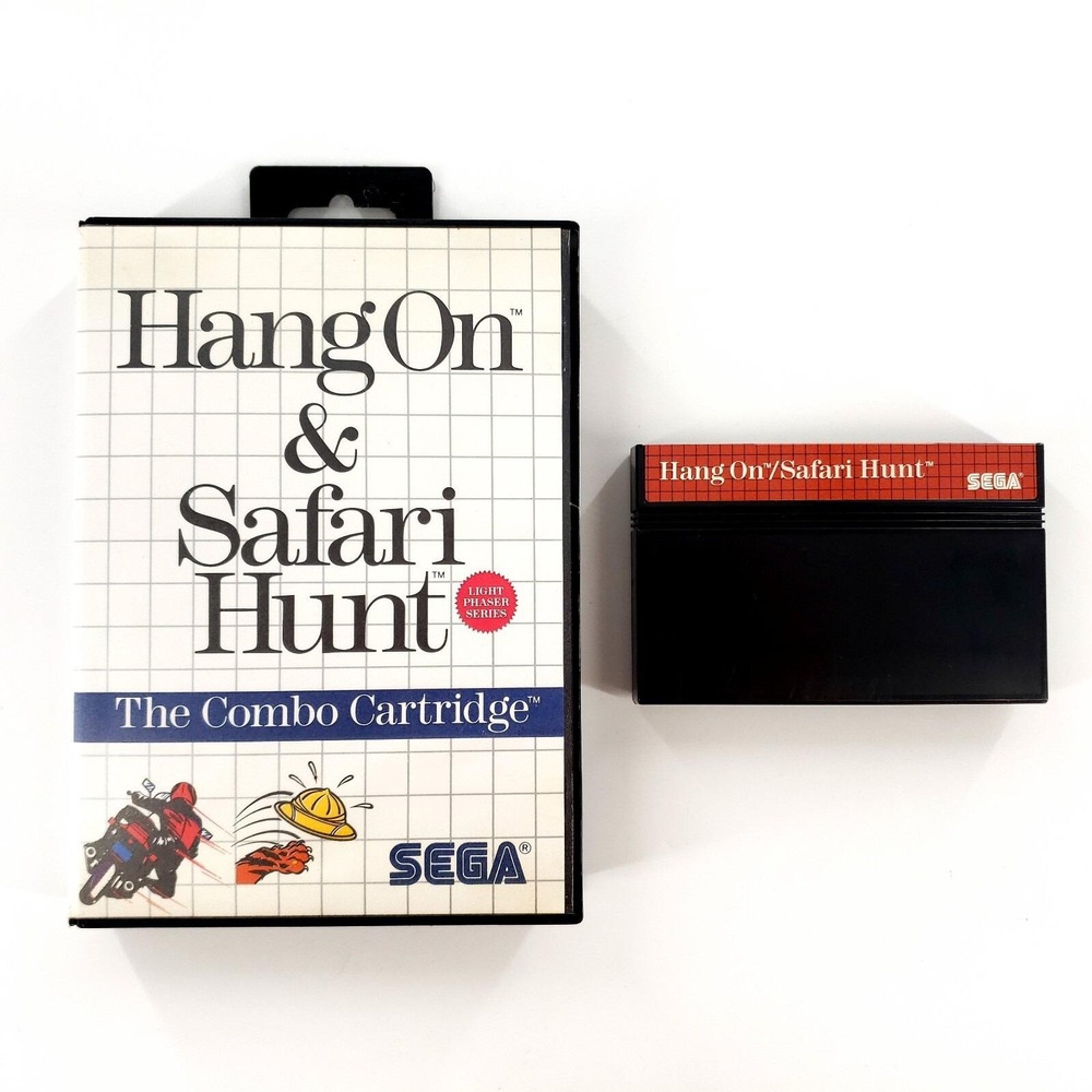Hang-On / Safari Hunt (Sega Master) No Manual Tested & Works